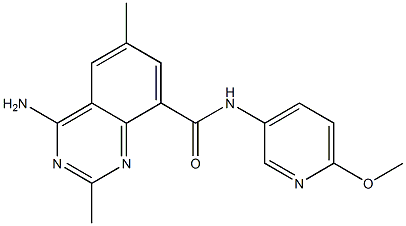 4-aMino-N-(6-Methoxypyridin-3-yl)-2,6-diMethylquinazoline-8-carboxaMide 结构式