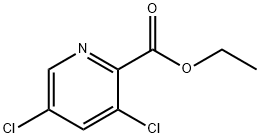 3,5-二氯吡啶甲酸乙酯, 128073-19-8, 结构式