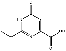 2-Isopropyl-6-oxo-1,6-dihydropyriMidine-4-carboxylic acid Struktur