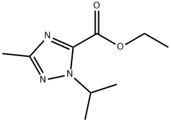 1H-1,2,4-Triazole-5-carboxylic acid, 3-Methyl-1-(1-Methylethyl)-, ethyl ester Struktur