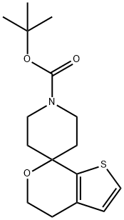 t-Butyl Spiro[4,5-dihydrothieno[2,3-c]pyran-7,4-piperidine]-1-carboxylate Structure