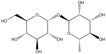 オフィオゲニン-3-O-α-L-ラムノピラノシル-(1→2)-β-D-グルコピラノシド 化学構造式