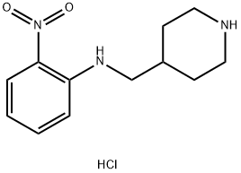 (2-Nitro-phenyl)-piperidin-4-ylMethyl-aMine hydrochloride Struktur