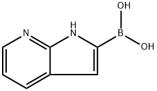 1H-pyrrolo[2,3-b]pyridin-2-ylboronic acid, 1286777-16-9, 结构式