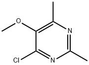 4-氯-5-甲氧基-2,6-二甲基嘧啶 结构式