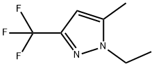 1-Ethyl-5-Methyl-3-(trifluoroMethyl)pyrazole, 128694-64-4, 结构式