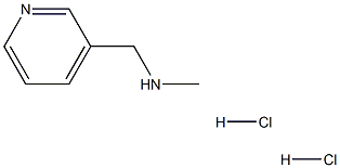 N-甲基-N-(3-吡啶甲基)胺二盐酸盐, 128739-15-1, 结构式