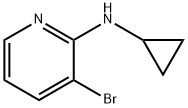 3-broMo-N-cyclopropylpyridin-2-aMine 化学構造式