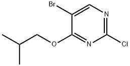 5-BroMo-2-chloro-4-isobutyloxypyriMidine 化学構造式