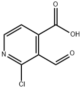 2-Chloro-3-forMylisonicotinic acid, 1289042-45-0, 结构式