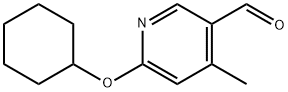 6-(环己氧基)-4-甲基烟醛 结构式