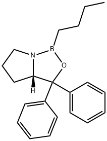 1H,3H-Pyrrolo[1,2-c][1,3,2]oxazaborole, 1-butyltetrahydro-3,3-diphenyl-, (S)- Structure