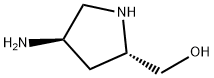 ((2S,4R)-4-aminopyrrolidin-2-yl)methanol Struktur