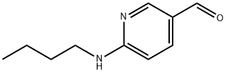 3-Pyridinecarboxaldehyde, 6-(butylaMino)- Structure