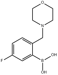 (5-fluoro-2-(MorpholinoMethyl)phenyl)boronic acid Struktur