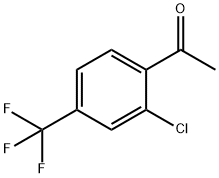 2-氯-4-三氟甲基苯乙酮, 129322-81-2, 结构式