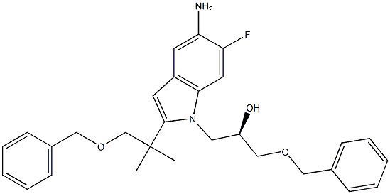 1H-Indole-1-ethanol, 5-aMino-2-[1,1-diMethyl-2-(phenylMethoxy)ethyl]-6-fluoro-α-[(phenylMethoxy)Methyl]-, (αR)- price.