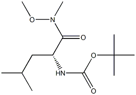 N-Boc-D-leucine N'-Methoxy-N'-MethylaMide Struktur