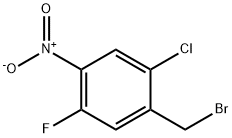 1-BroMoMethyl-2-chloro-5-fluoro-4-nitro-benzene Structure