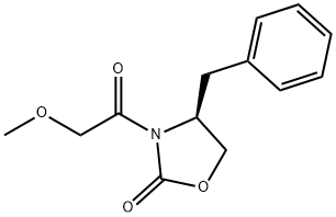 (S)-4-苄基-3-(2-甲氧基乙酰基)恶唑烷-2-酮,129952-14-3,结构式