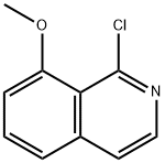 1-Chloro-8-Methoxyisoquinoline 化学構造式