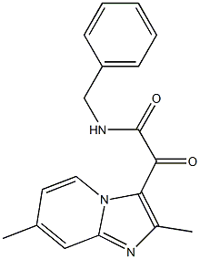 N-benzyl-2-(2,7-diMethyliMidazo[1,2-a]pyridin-3-yl)-2-oxoacetaMide Structure