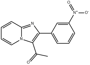 1-(2-(3-nitrophenyl)iMidazo[1,2-a]pyridin-3-yl)ethanone 化学構造式