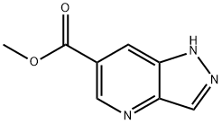 1H-ピラゾロ[4,3-B]ピリジン-6-カルボン酸メチル 化学構造式