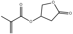 5-オキソオキソラン-3-イル＝メタクリラート 化学構造式