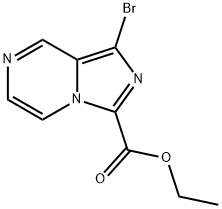 IMidazo[1,5-a]pyrazine-3-carboxylic acid, 1-broMo-, ethyl ester Structure