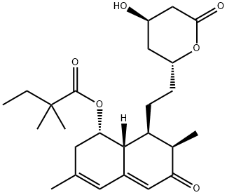6-氧代辛伐他汀, 130468-11-0, 结构式
