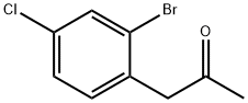 1-(2-BroMo-4-chlorophenyl)propan-2-one Structure