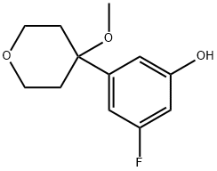 4-(5-fluoro-3-hydroxyphenyl)-4-Methoxy-3,4,5,6-tetrahydro-2H-pyran
