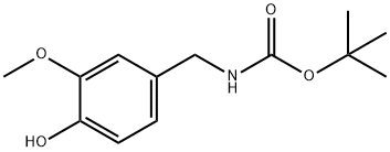 tert-butyl 4-hydroxy-3-MethoxybenzylcarbaMate 化学構造式