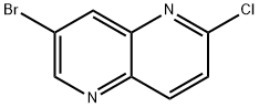 7-ブロモ-2-クロロ-1,5-ナフチリジン 化学構造式