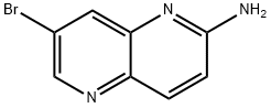 7-ブロモ-1,5-ナフチリジン-2-アミン 化学構造式