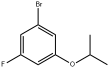 1-broMo-3-fluoro-5-isopropoxybenzene Struktur