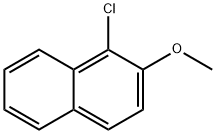 1-クロロ-2-メトキシナフタレン 化学構造式