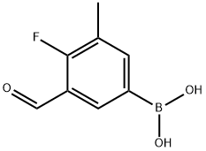 (4-Fluoro-3-forMyl-5-Methylphenyl)boronic acid Structure