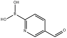 (5-甲酰基吡啶-2-基)硼酸,1310404-07-9,结构式