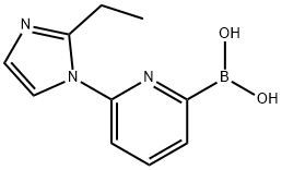 6-(2-EthyliMidazol-1-yl)pyridine-2-boronic acid 结构式