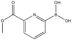 6-(METHOXYCARBONYL)PYRIDINE-2-BORONIC ACID Structure