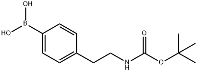 4-(2-(tert-butoxycarbonylaMino)ethyl)phenylboronic acid 化学構造式