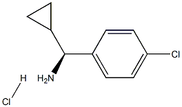 (S)-(4-氯苯基)(环丙基)甲胺盐酸盐, 1310923-26-2, 结构式