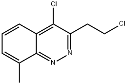 4-氯-3-(2-氯乙基)-8-甲基噌啉, 131110-43-5, 结构式