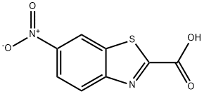 6-硝基苯并[D]噻唑-2-甲酸 结构式