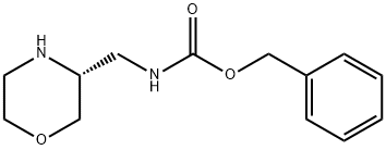 (R)-3-N-Cbz-aminomethylmorpholine Struktur
