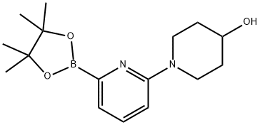 6-(4-HYDROXYPIPERIDIN-1-YL)PYRIDINE-2-BORONIC ACID PINACOL ESTER|1-(6-(4,4,5,5-四甲基-1,3,2-二氧杂硼烷-2-基)吡啶-2-基)哌啶-4-醇