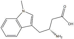 (S)-4-(1-甲基-1H-吲哚-3)-Β-丁氨酸 结构式