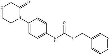 N-[4-(3-oxo-4-Morpholinyl)phenyl]carbaMic acid phenylMethyl ester Struktur